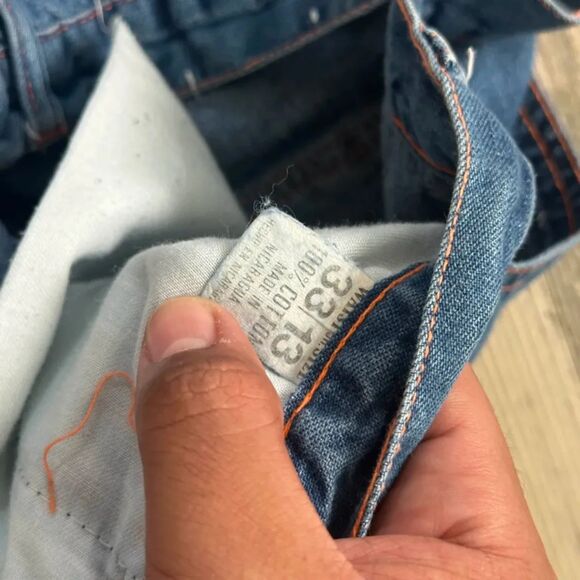 Vintage 60s 70s Denim Carpenter Jeans Size 30x27 - Picture 7 of 8